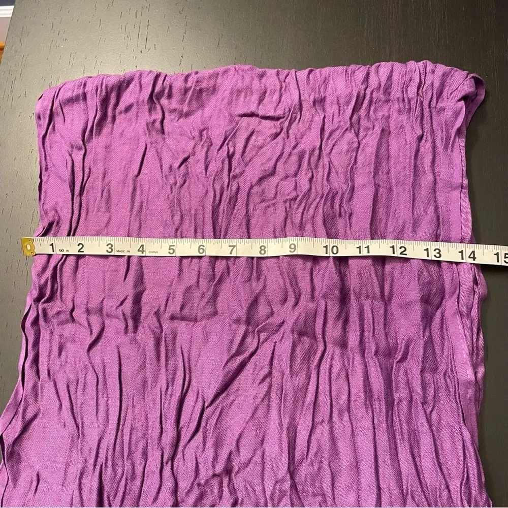 Orchid Fuchsia Fringe Scarf Pashmina